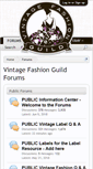Mobile Screenshot of forums.vintagefashionguild.org