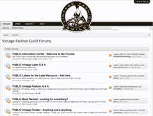 Tablet Screenshot of forums.vintagefashionguild.org